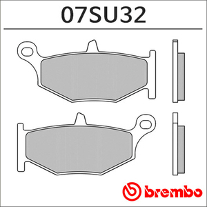 브램보 GSR600 브레이크패드 리어(06-),07SU32SP