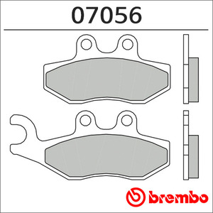 브램보 GP800 브레이크패드 리어(-07),07056XS